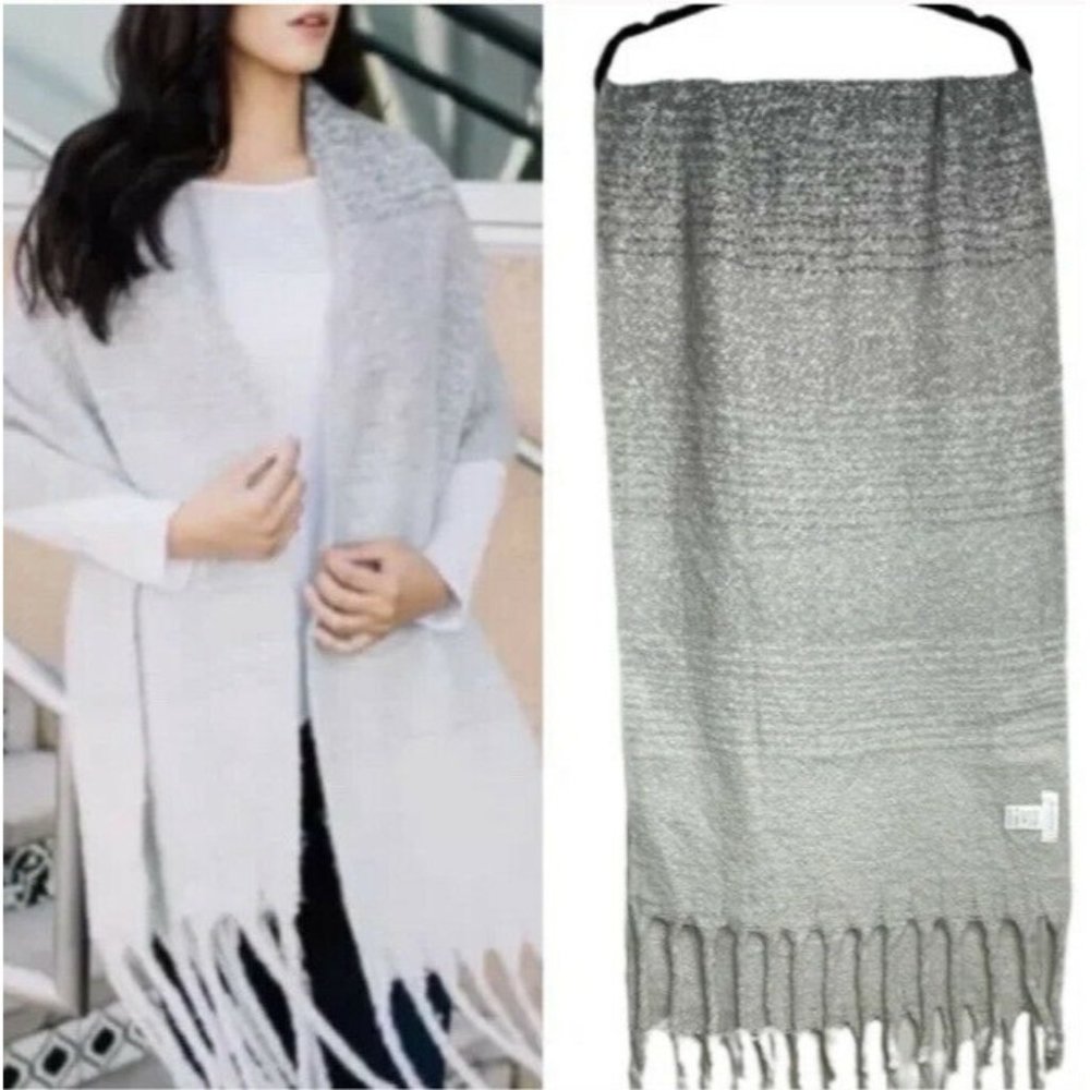 Anthropologie Mer Sea Always by The Sea  Ombré Cozy Wrap Scarf 93”X21” MSRP $98